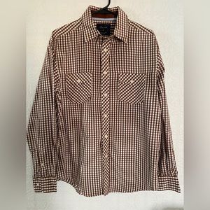 Casuals | Medium Brown Plaid Button down
